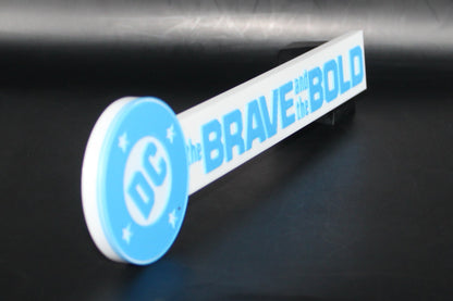 DC, The Brave and the Bold 3D printed Logo Sign Wall Desk Shelf Art