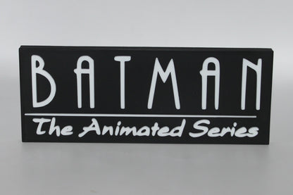 Batman, The Animated Series 3D printed Logo Sign Wall Desk Shelf Art