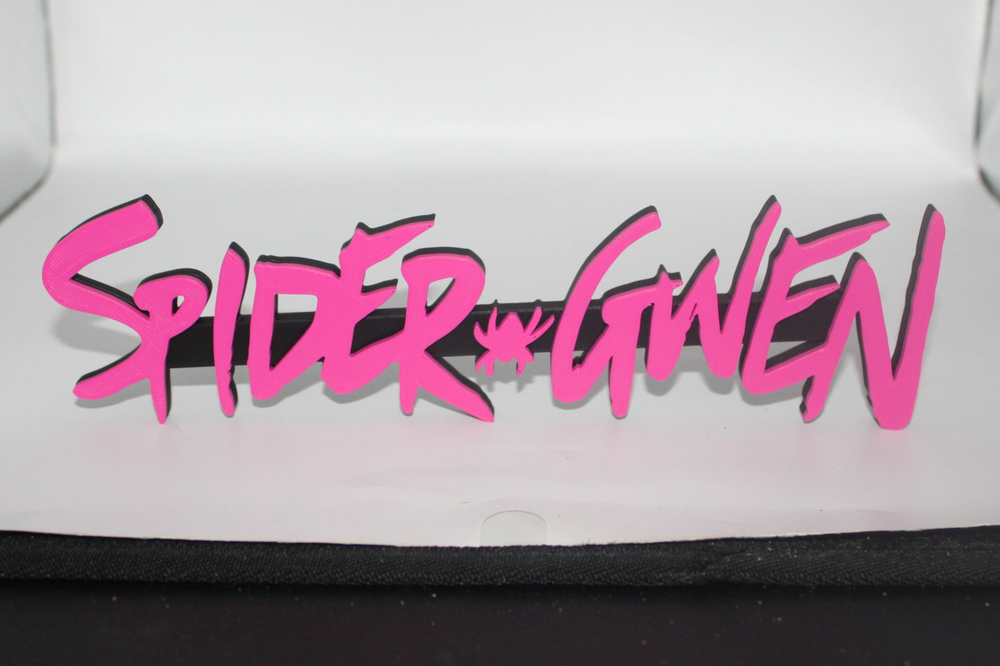 Spider Gwen 3D printed Logo Sign Wall Desk Shelf Art