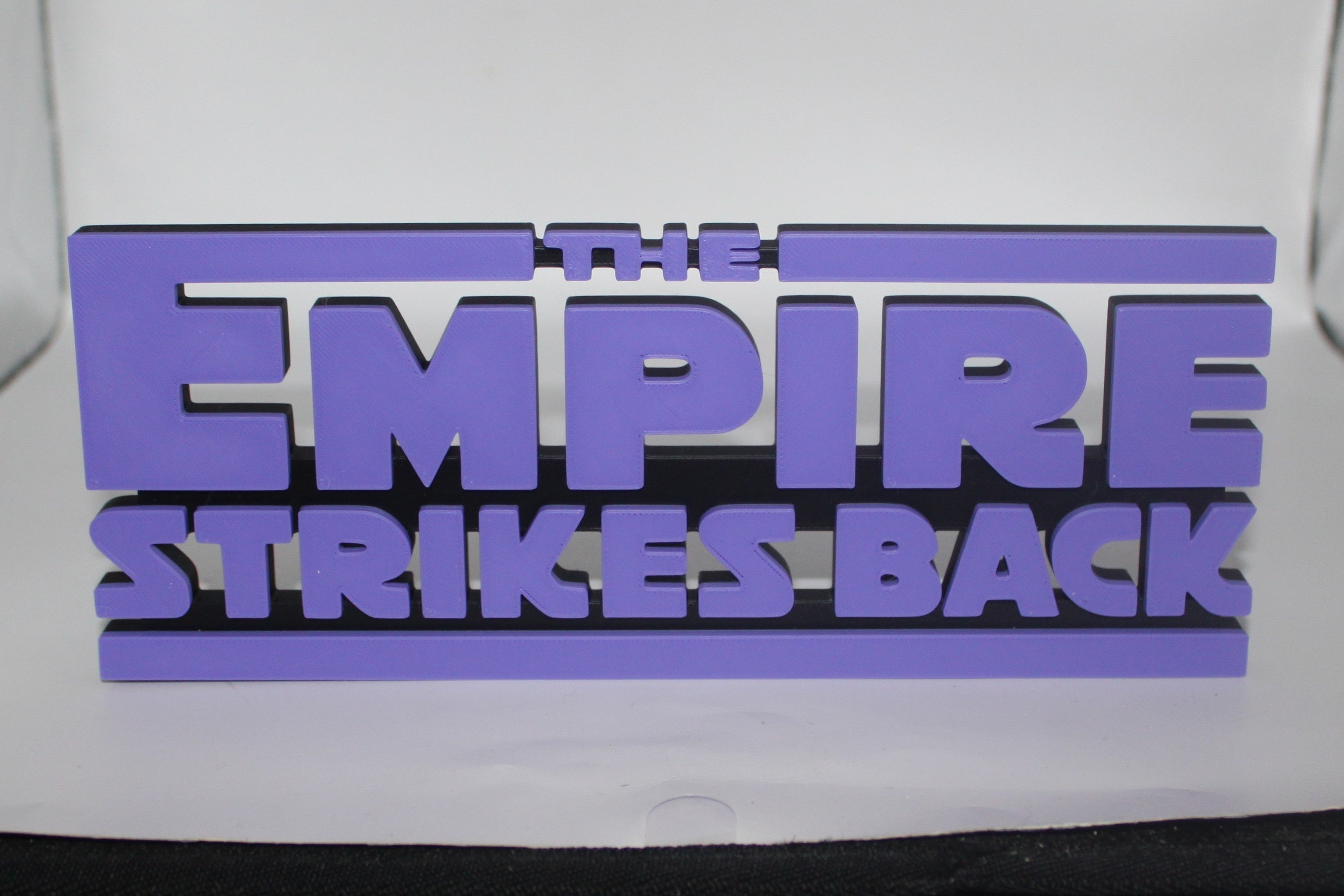 Star Wars The Empire Strikes Back 3D printed Logo Sign Wall Desk Shelf ...