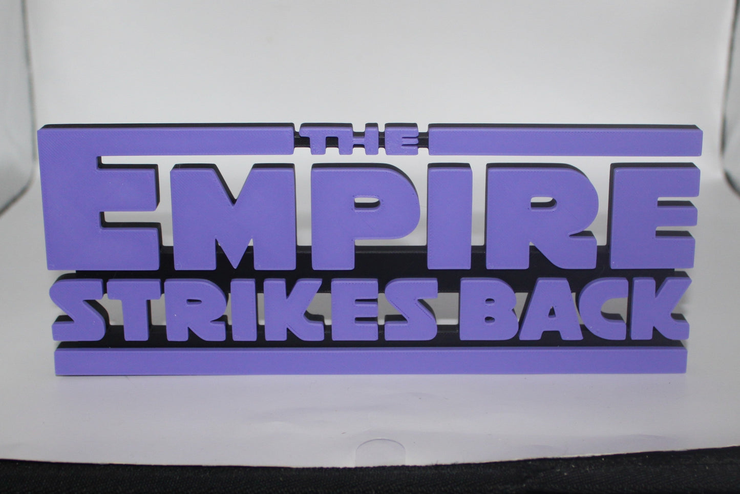 Star Wars The Empire Strikes Back 3D printed Logo Sign Wall Desk Shelf Art