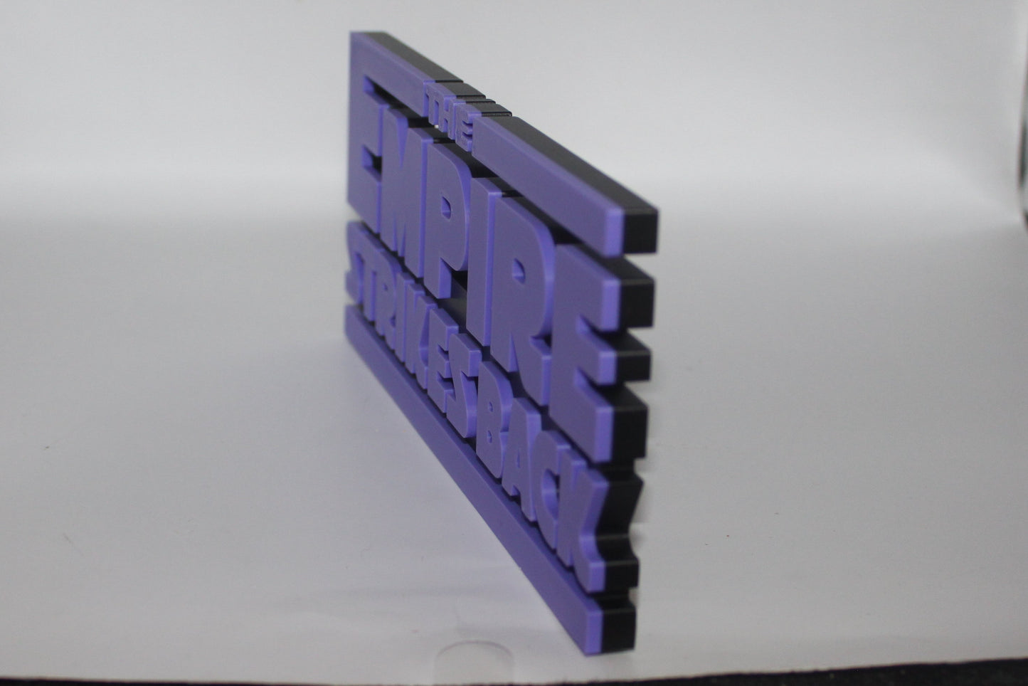 Star Wars The Empire Strikes Back 3D printed Logo Sign Wall Desk Shelf Art