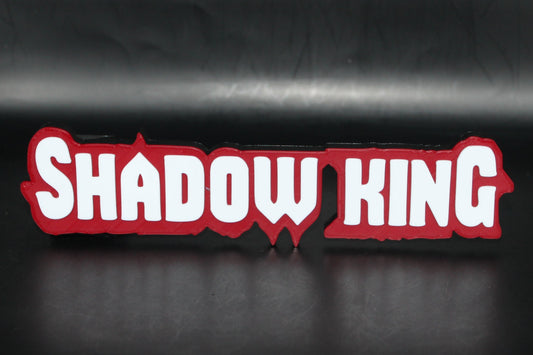 Shadow King 3D printed Logo Sign Wall Desk Shelf Art