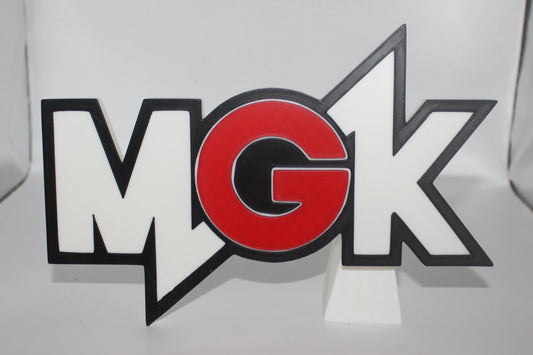 MGK 3D printed Logo Sign Wall Desk Shelf Art