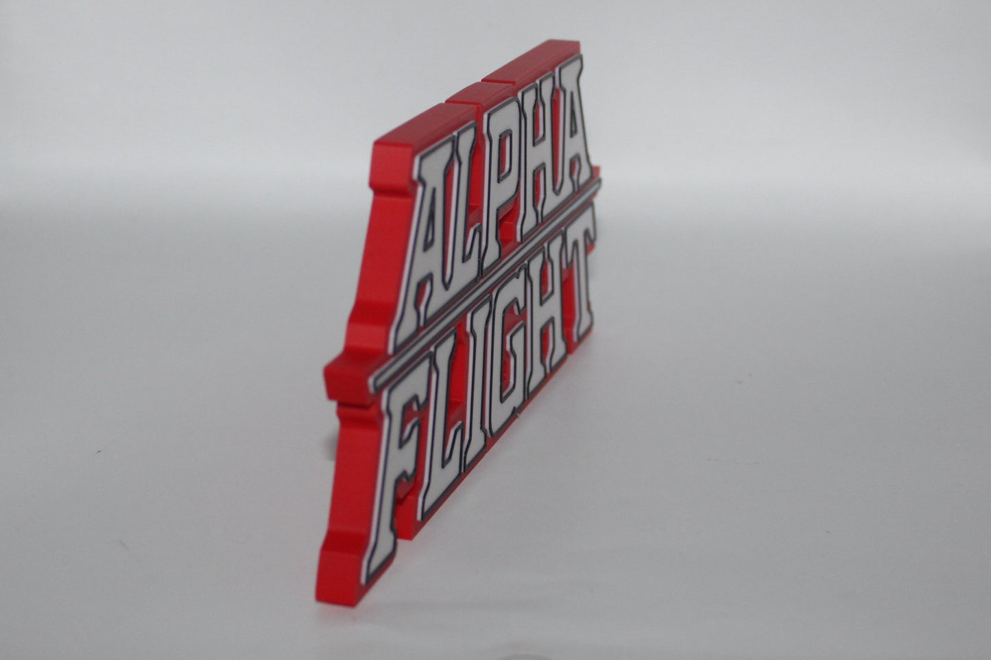 Alpha Flight 3D printed Logo Sign Wall Desk Shelf Art