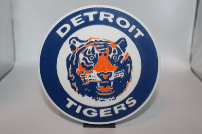 Detroit Tigers 3D printed Logo Sign Wall Desk Shelf Art