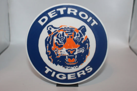 Detroit Tigers 3D printed Logo Sign Wall Desk Shelf Art