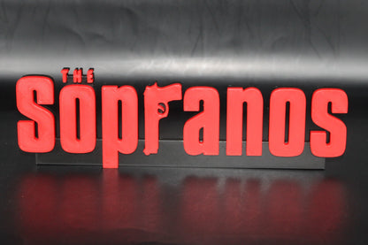 The Sopranos 3D printed Logo Sign Wall Desk Shelf Art