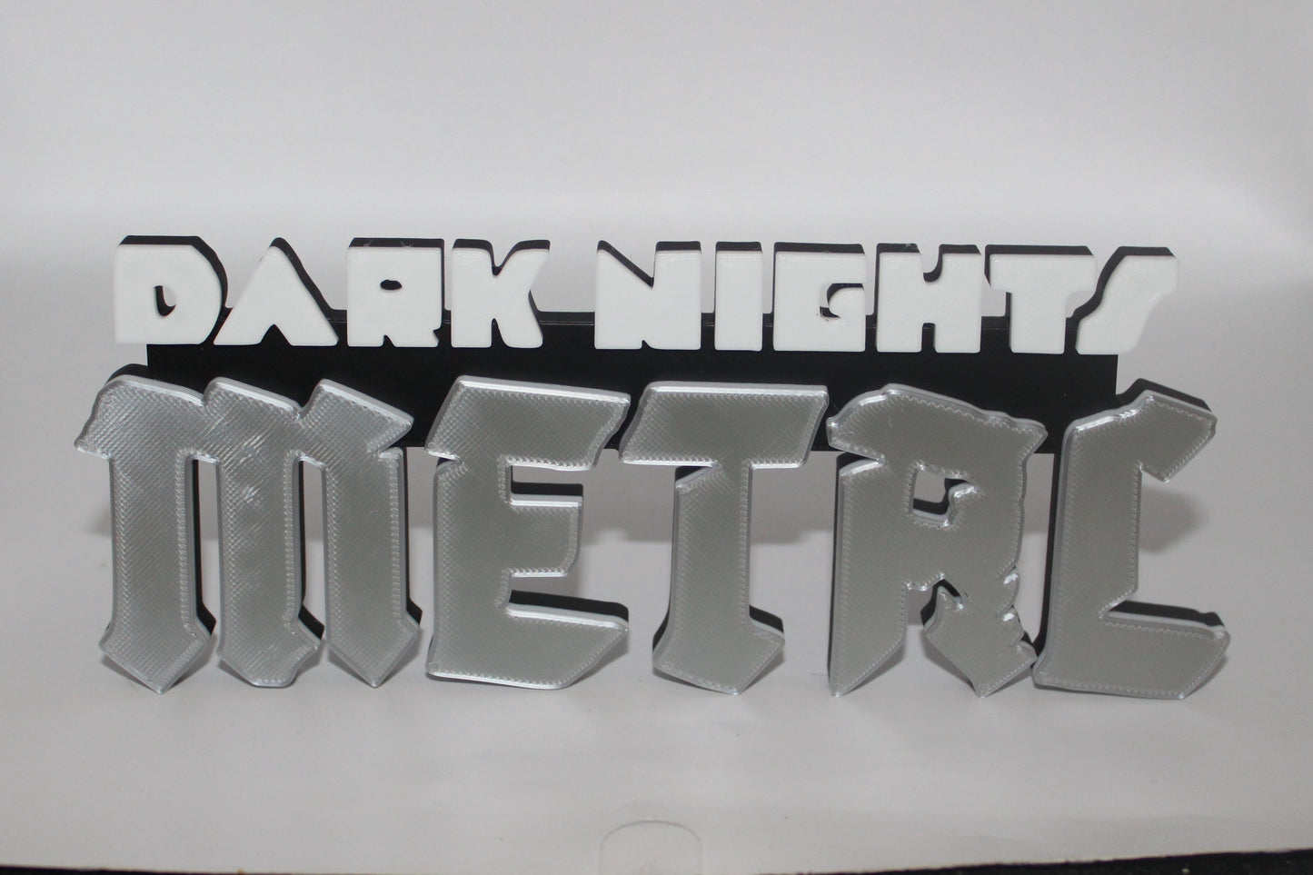 Dark Nights Metal 3D printed Logo Sign Wall Desk Shelf Art