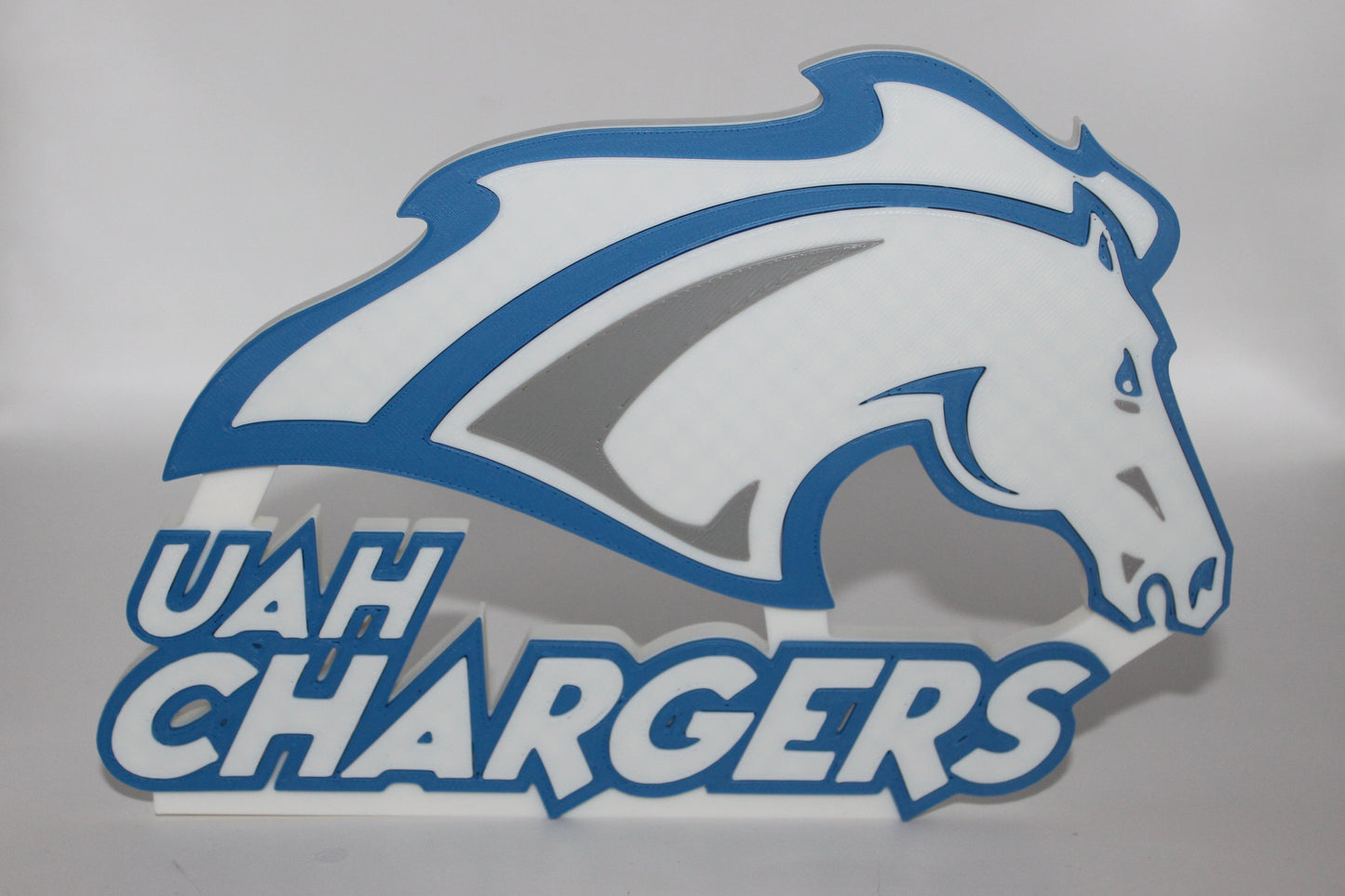 Alabama-Huntsville Chargers 3D printed Logo Sign Wall Desk Shelf Art