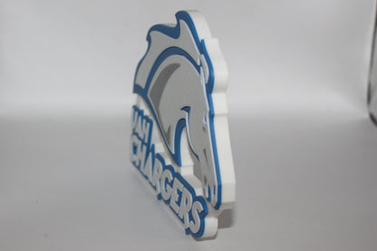 Alabama-Huntsville Chargers 3D printed Logo Sign Wall Desk Shelf Art