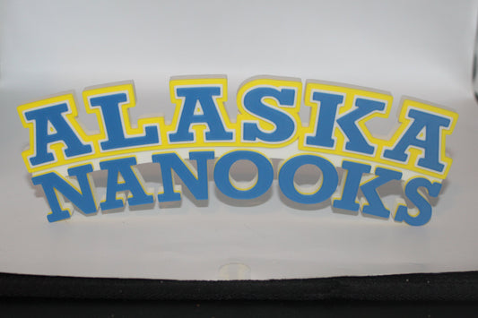 Alaska Nanooks 3D printed Logo Sign Wall Desk Shelf Art