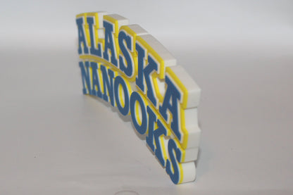 Alaska Nanooks 3D printed Logo Sign Wall Desk Shelf Art