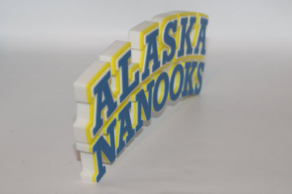 Alaska Nanooks 3D printed Logo Sign Wall Desk Shelf Art