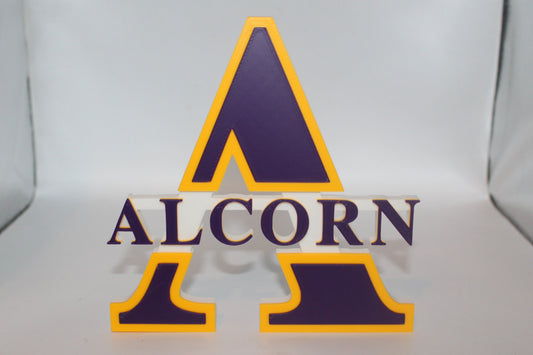 Alcorn State Braves 3D printed Logo Sign Wall Desk Shelf Art