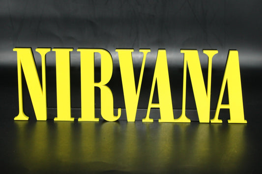 Nirvana 3D printed Logo Sign Wall Desk Shelf Art