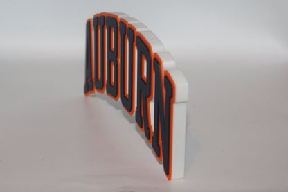 Auburn Tigers 3D printed Logo Sign Wall Desk Shelf Art