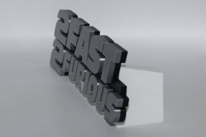 2 Fast 2 Furious 3D printed Logo Sign Wall Desk Shelf Art