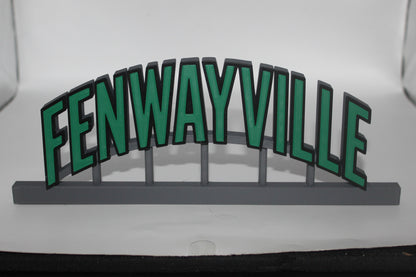 Fenway Park, Fenwayville, Boston Red Sox 3D printed Logo Sign Wall Desk Shelf Art