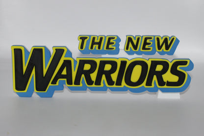 The New Warriors 3D printed Logo Sign Wall Desk Shelf Art