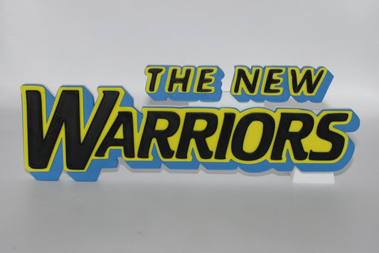 The New Warriors 3D printed Logo Sign Wall Desk Shelf Art