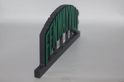 Fenway Park, Fenwayville, Boston Red Sox 3D printed Logo Sign Wall Desk Shelf Art