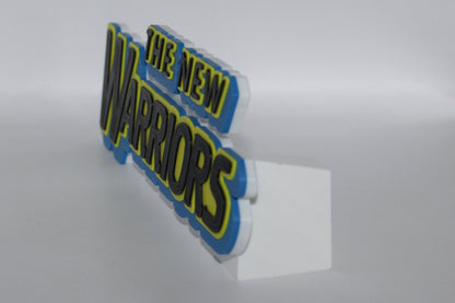 The New Warriors 3D printed Logo Sign Wall Desk Shelf Art