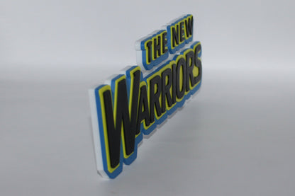 The New Warriors 3D printed Logo Sign Wall Desk Shelf Art