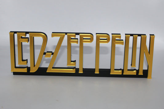 Led Zeppelin 3D printed Logo Sign Wall Desk Shelf Art