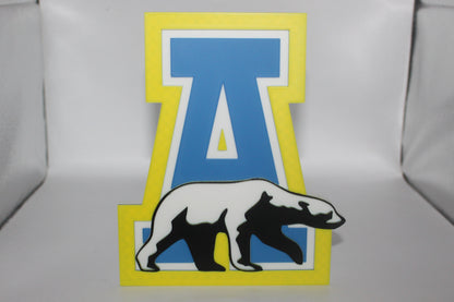 Alaska Nanooks 3D printed Logo Sign Wall Desk Shelf Art