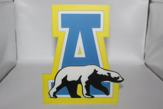 Alaska Nanooks 3D printed Logo Sign Wall Desk Shelf Art