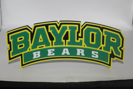 Baylor Bears 3D printed Logo Sign Wall Desk Shelf Art