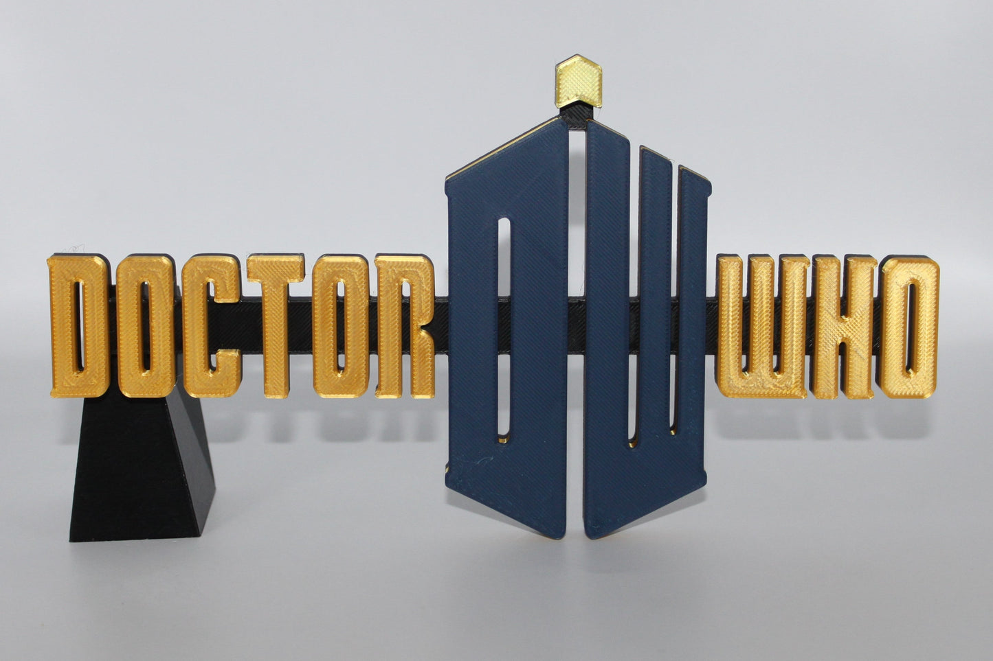 Doctor Who 3D printed Logo Sign Wall Desk Shelf Art