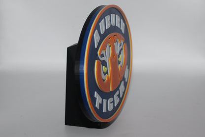Auburn Tigers 3D printed Logo Sign Wall Desk Shelf Art