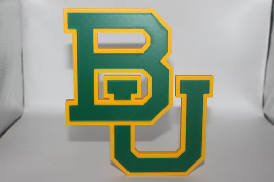 Baylor Bears 3D printed Logo Sign Wall Desk Shelf Art
