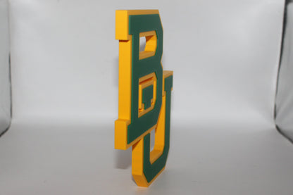 Baylor Bears 3D printed Logo Sign Wall Desk Shelf Art