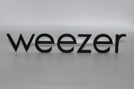 Weezer 3D printed Logo Sign Wall Desk Shelf Art