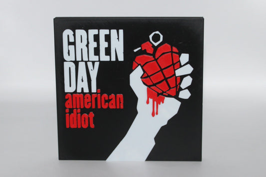 Green Day, American Idiot 3D printed Logo Sign Wall Desk Shelf Art