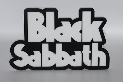 Black Sabbath 3D printed Logo Sign Wall Desk Shelf Art