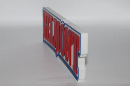 Belmont Bruins 3D printed Logo Sign Wall Desk Shelf Art
