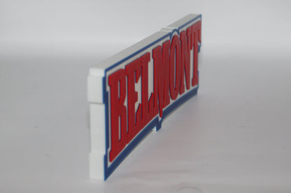 Belmont Bruins 3D printed Logo Sign Wall Desk Shelf Art
