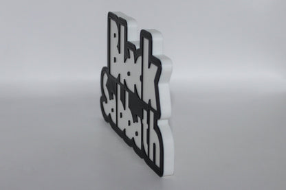 Black Sabbath 3D printed Logo Sign Wall Desk Shelf Art