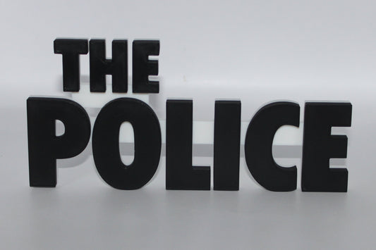 The Police 3D printed Logo Sign Wall Desk Shelf Art