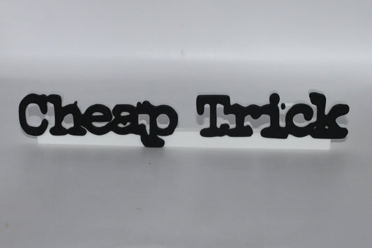 Cheap Trick 3D printed Logo Sign Wall Desk Shelf Art