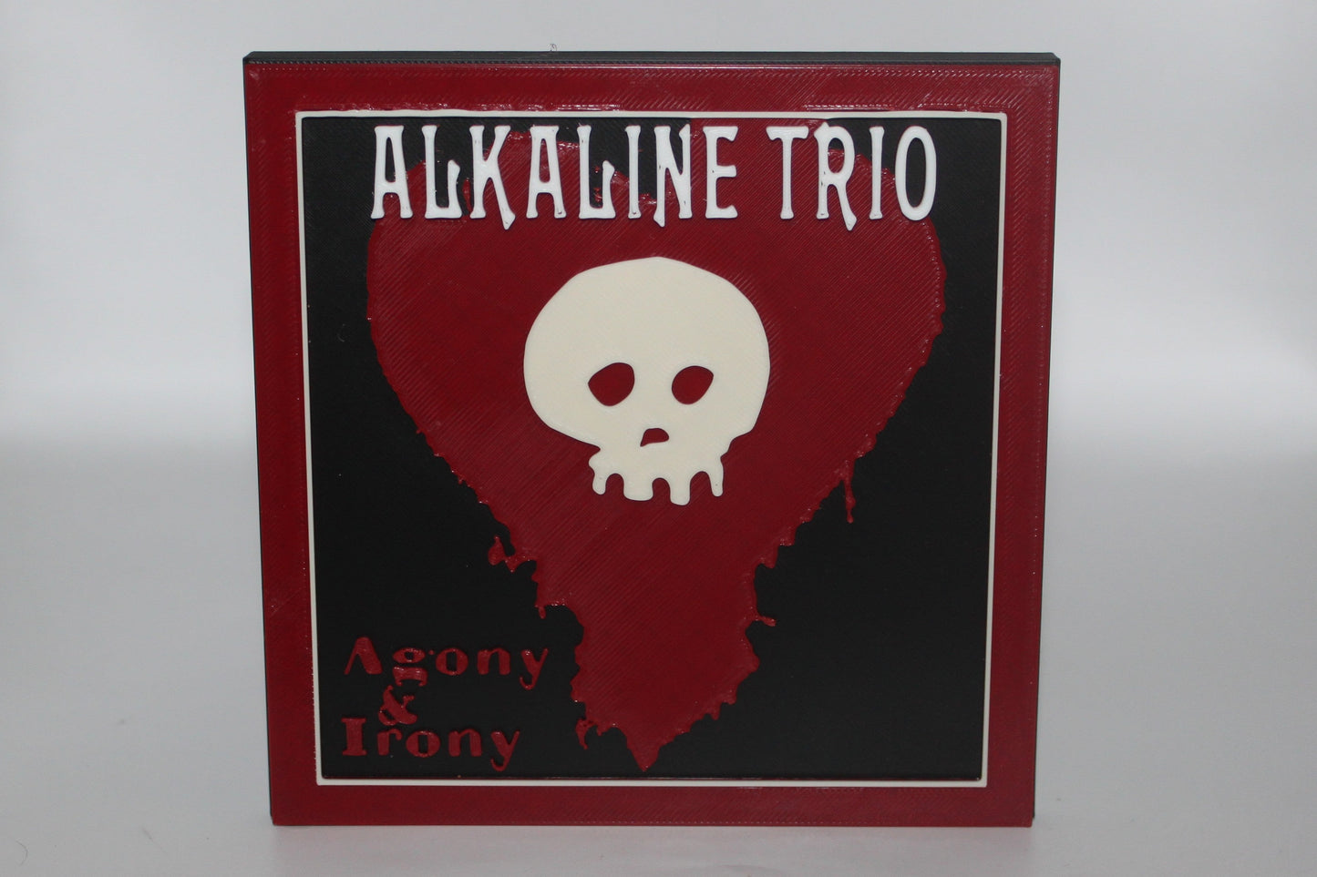 Alkaline Trio - Agony & Irony, 3D printed Logo Sign Wall Desk Shelf Art