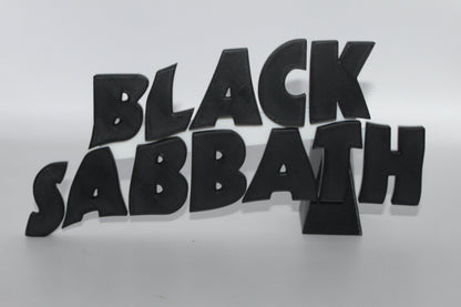 Black Sabbath 3D printed Logo Sign Wall Desk Shelf Art