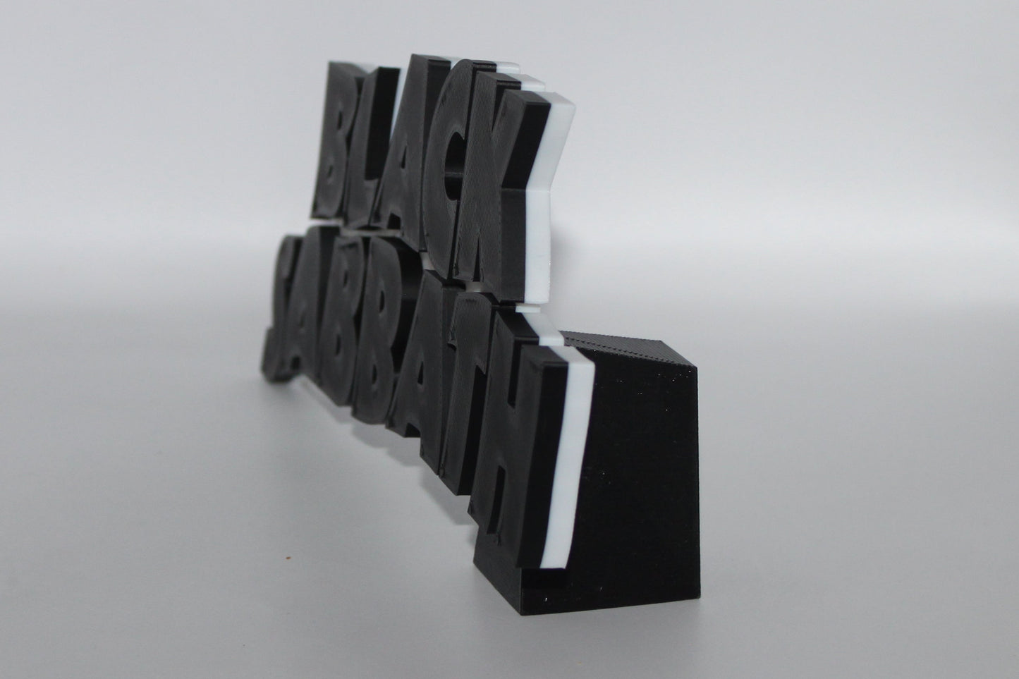 Black Sabbath 3D printed Logo Sign Wall Desk Shelf Art