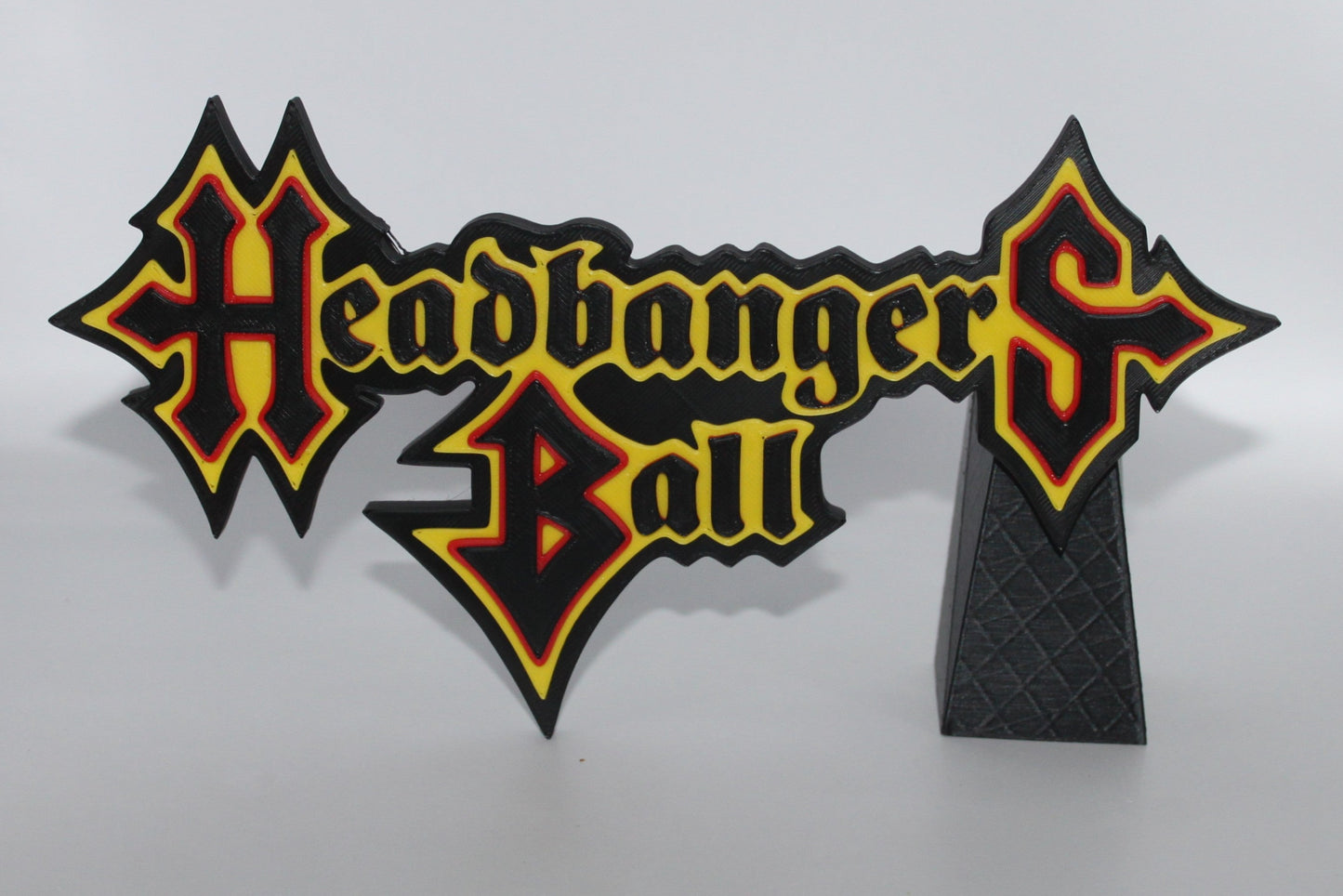 Headbangers Ball 3D printed Logo Sign Wall Desk Shelf Art