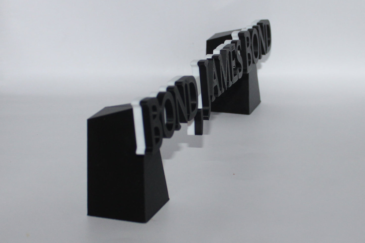 007 Bond, James Bond 3D printed Logo Sign Wall Desk Shelf Art