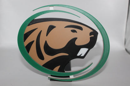 Bemidji State Beavers 3D printed Logo Sign Wall Desk Shelf Art